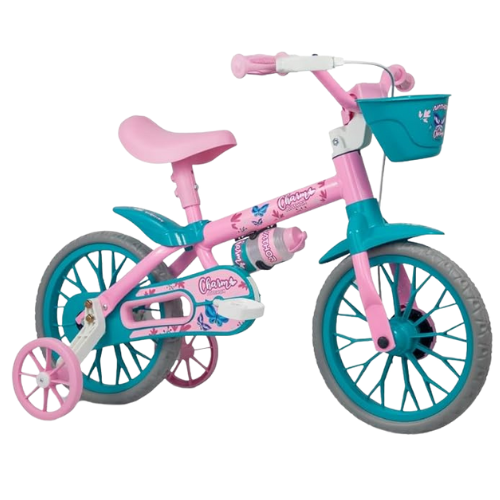 Nathor Charm Bicicleta Meninas Rosa